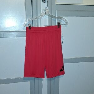 adidas Kids Red Athletic Shorts